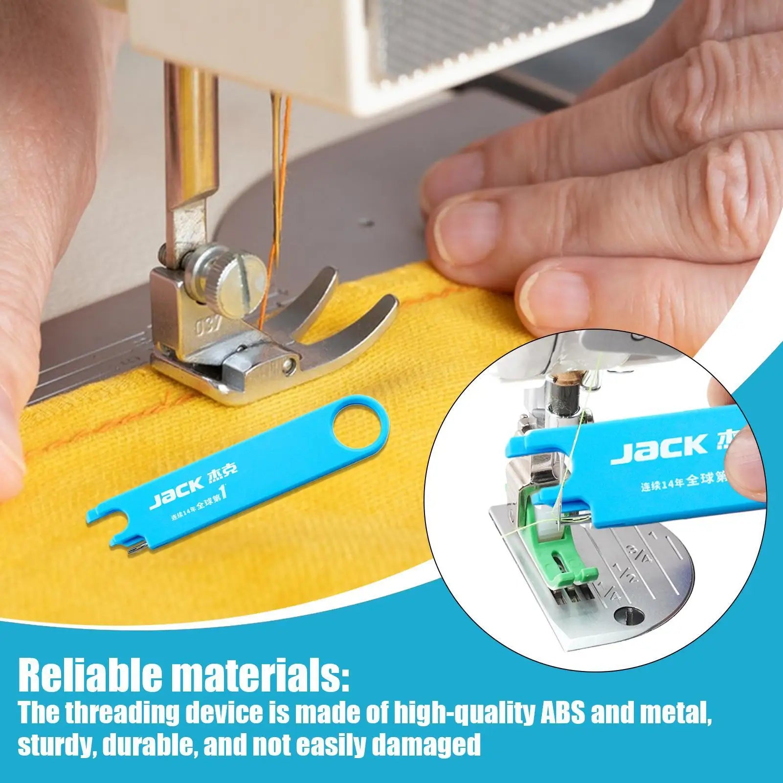 Sewing Machine Needle Threader Automatic Knitting Accessories Quick Sewing Machine Needle Threader for Home Quilting Clothing Zpaxo