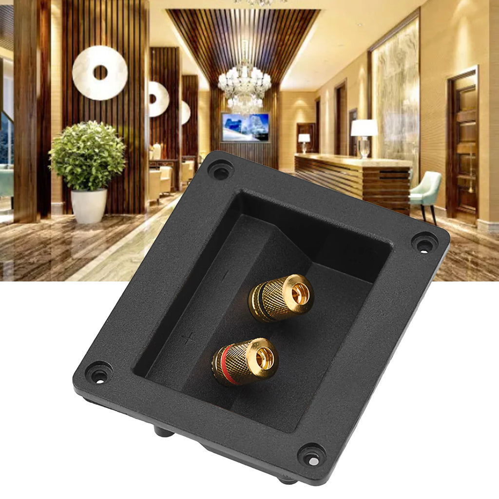 Terminal Box Acoustic Components Hifi Speaker 2 Copper Binding Post