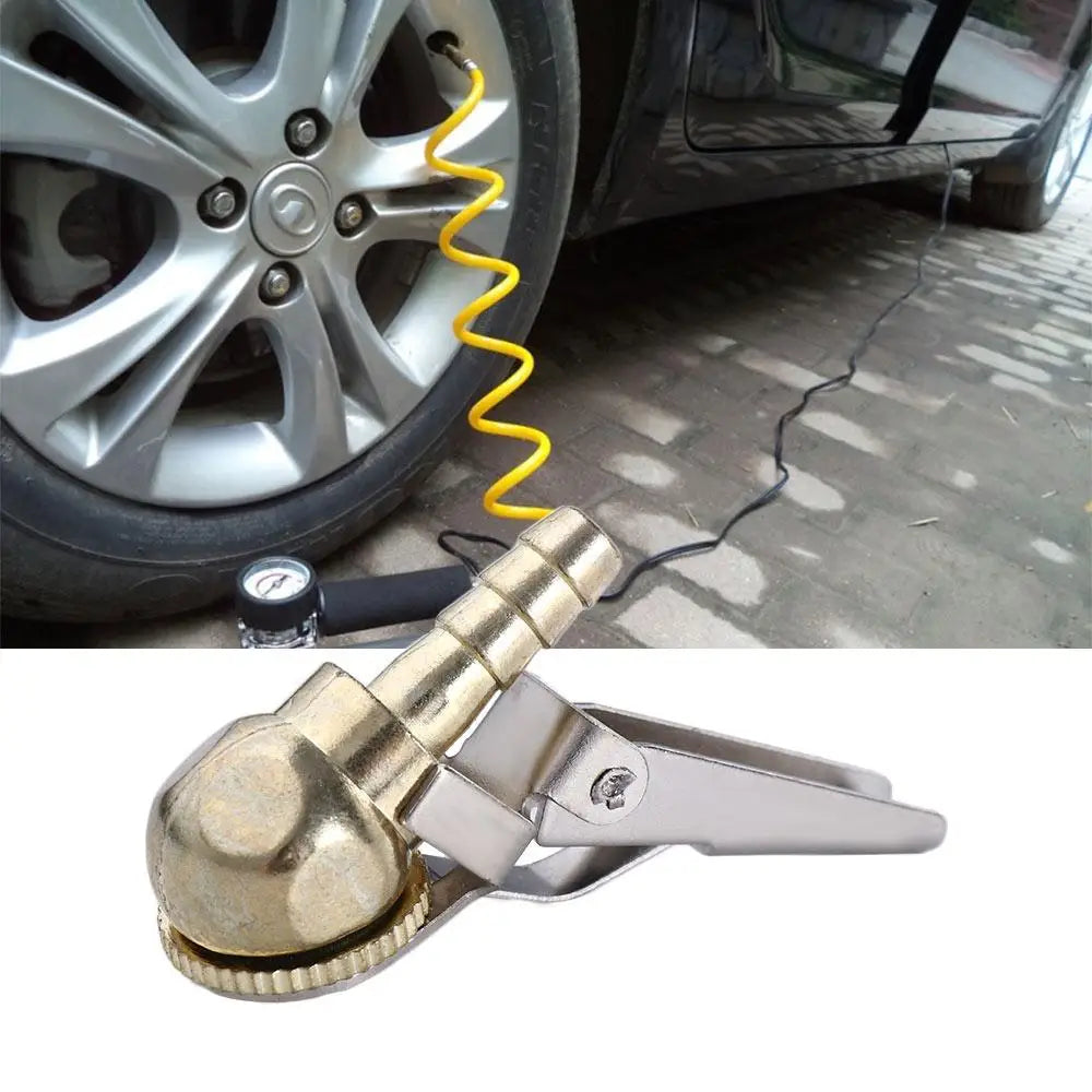 Auto Parts Tire Chuck Tail Plug Connector Inflatable Quick Clip Tire Nozzle Inflator Valve Barb Clip-On Tire Valve Air Chuck Zpaxo