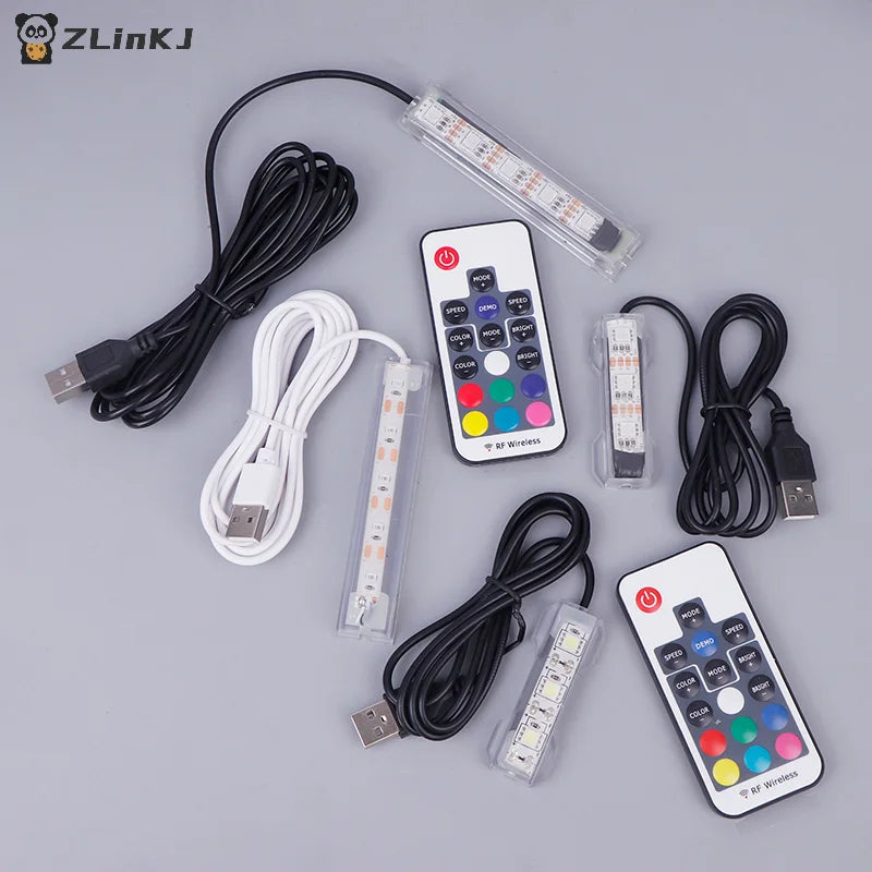 Colorful USB Aquarium Light Fish Accessory Micro Powered Remote Zpaxo