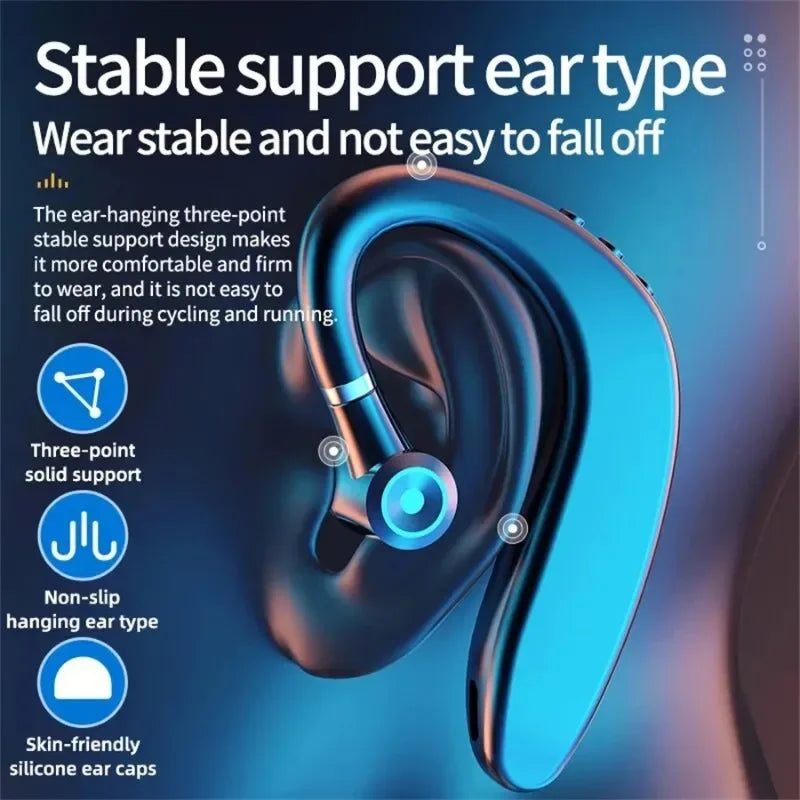 Wireless Bluetooth Headset Single Earplug Long-lasting Business