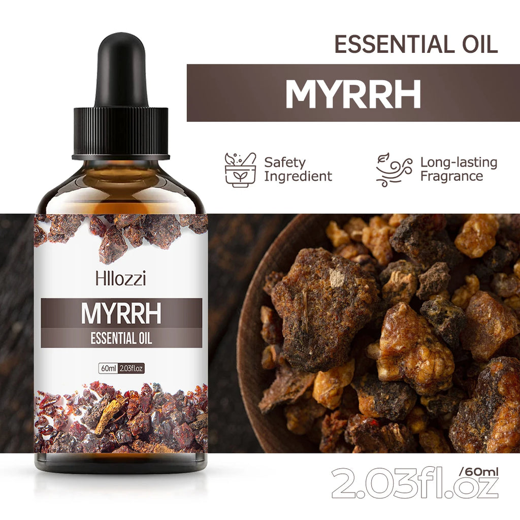 100ml/60ml/30ml Myrrh Essential Oil Skin care essential oils Suitable for all skin types Long-lasting fragrance Aromatherapy Zpaxo