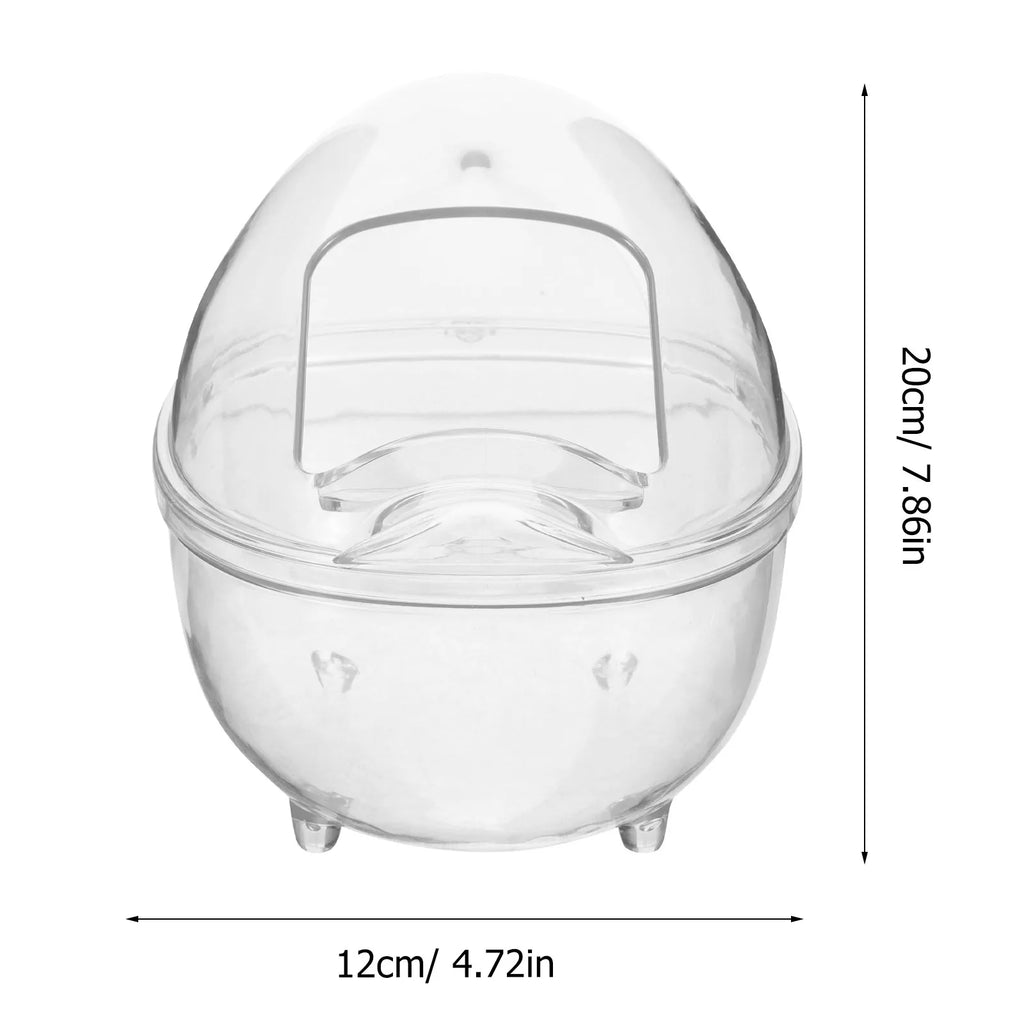 Hamster Sand Bath Box Deepened Container Small Pet Bathtub Sauna Room