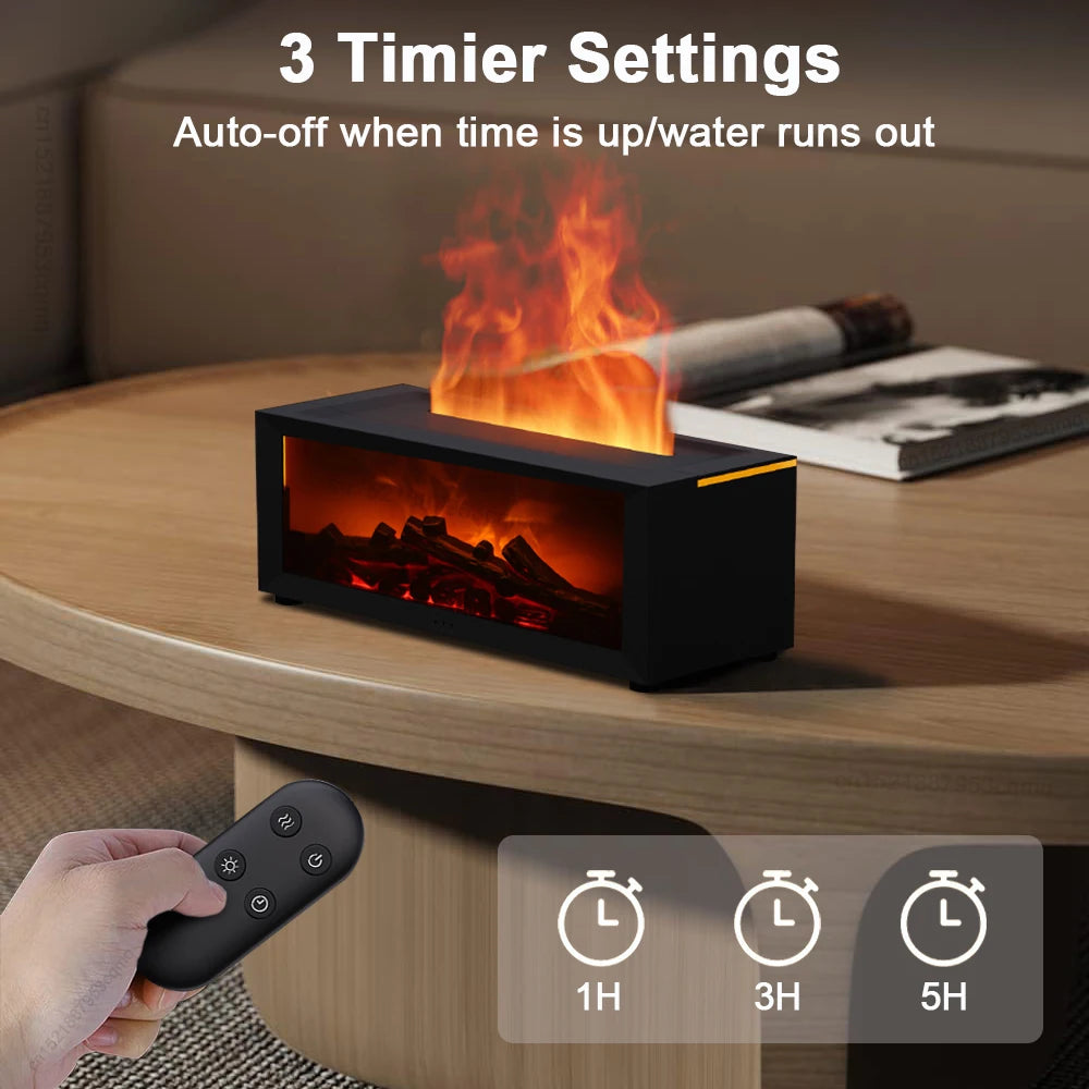 Aroma Humidifier Flame Essential Oil Diffuser Air Aromatherapy