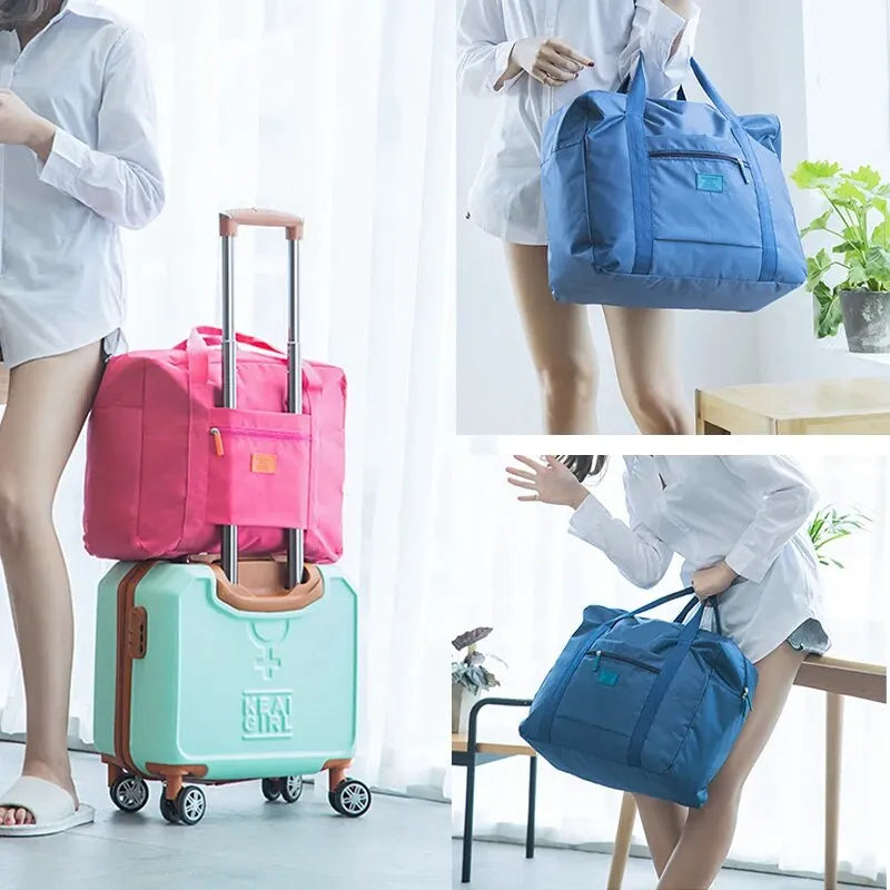 Foldable Travel Bag Luggage Suitcase Organiser Storage Unisex Hand