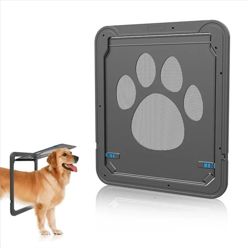 Pet Kitty Dog Door Flap Gate Opener Controlled Entry Electronic Screen Window Protector Wall Mosquito Net(Small:24cmx29cm) Zpaxo