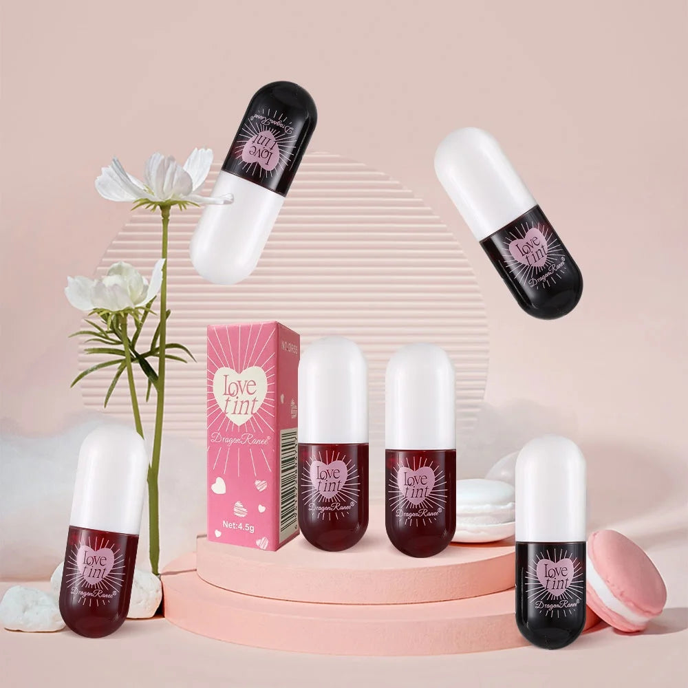 Mirror-Like Lipstick, Water-Dyed Lip Liquid, Lip Gloss, Water-Glossy Mirror Glass Lip Lipstick, Long-Lasting, Non-Stick Cup Lip Gloss, Lightweight and Compact Lip Gloss Zpaxo
