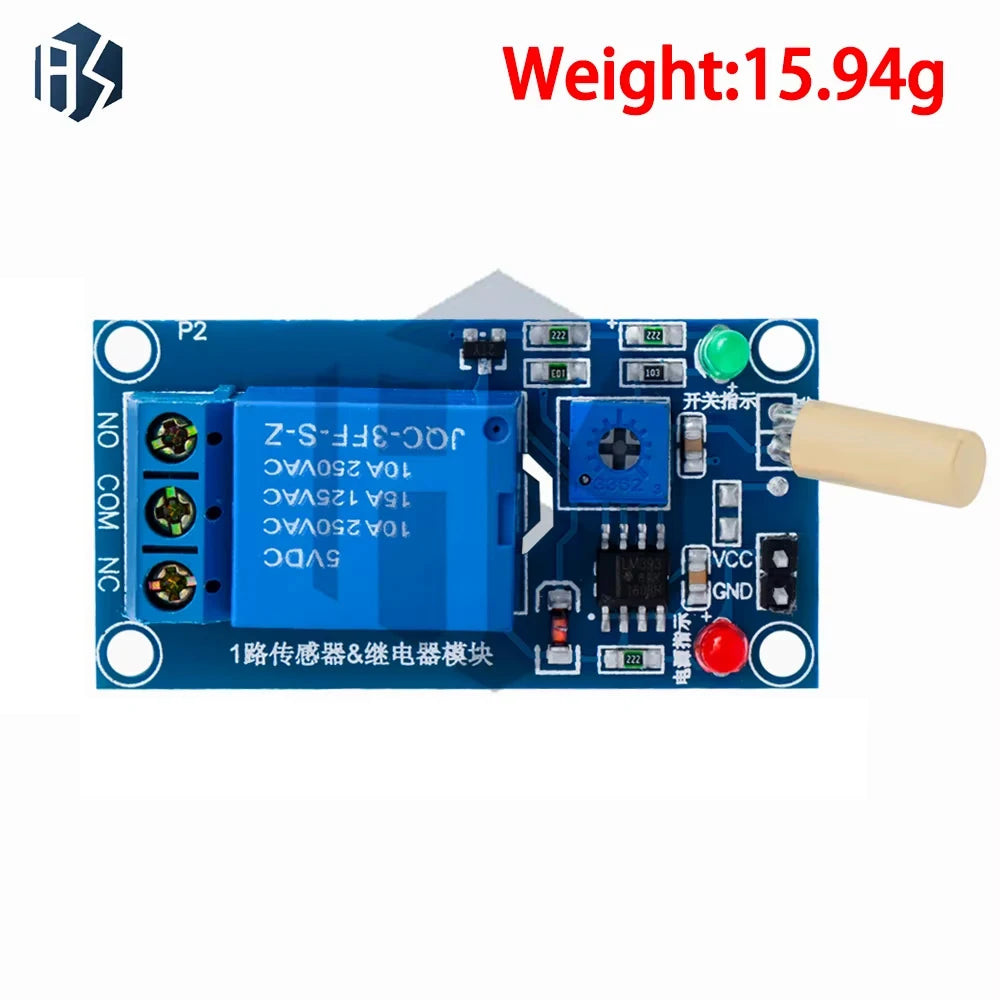 BAISHUN 5V 12v 1 Channel Output Tilt Slant Angle Sensor Relay Module Golden SW520D ball switch tilt sensor module For arduino Zpaxo