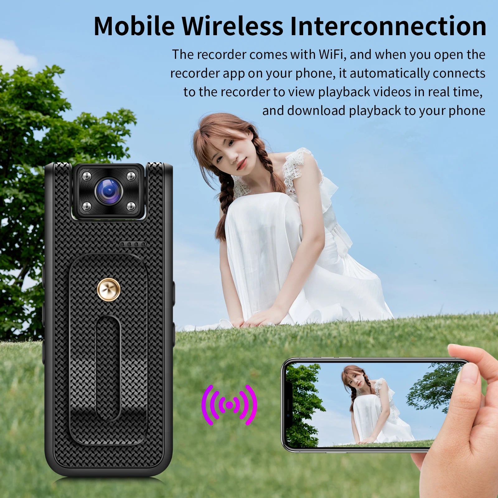 4K WiFi Mini Camera Ultra HD Portable Digital Video Recorder with Infrared Night Vision for Police BodyCam Sports DV And Riding Zpaxo