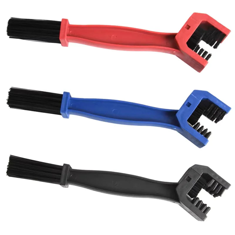Portable Bicycle Chain Brush Cleaner Motorcycle Road Bike Chain Clean Brush Three-Sided Square Head Design Maintenance Tool MTB Zpaxo