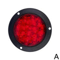 4 Inch Round 16 LED Truck Tail Light 12V-24V | Stop & Turn LED Truck Tail Light Zpaxo Red