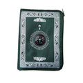 Portable Prayer Pocket Prayer Rug Islamic Gift Muslim Waterproof Praying Rug with Compass Travel Praying Blanket 100*60cm Zpaxo Deep Green 60X100CM