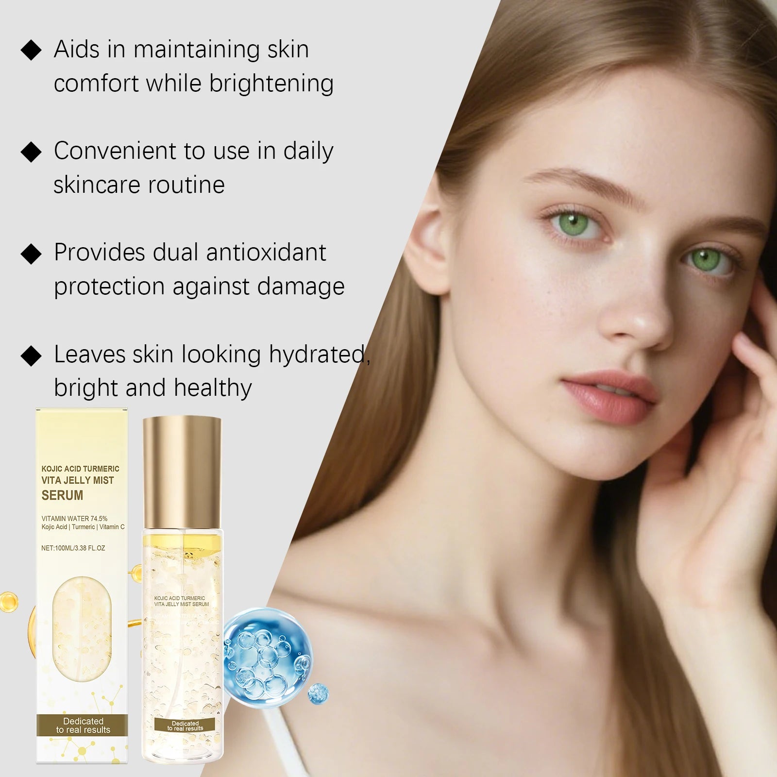 Hoygi Jelly Mist Serum – Brightening & Hydrating Face Spray Face Mist Serum Zpaxo