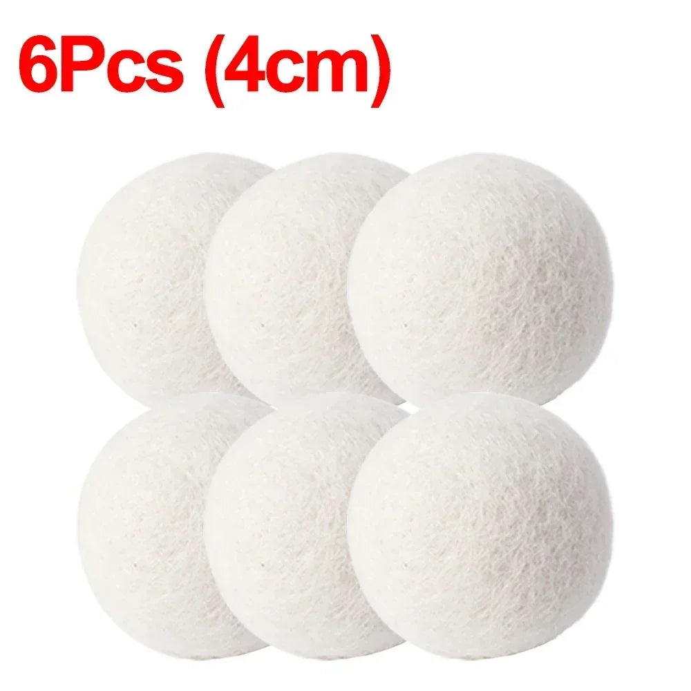 Reusable Wool Dryer Balls Clothes Softener Laundry Fleece Ball Home