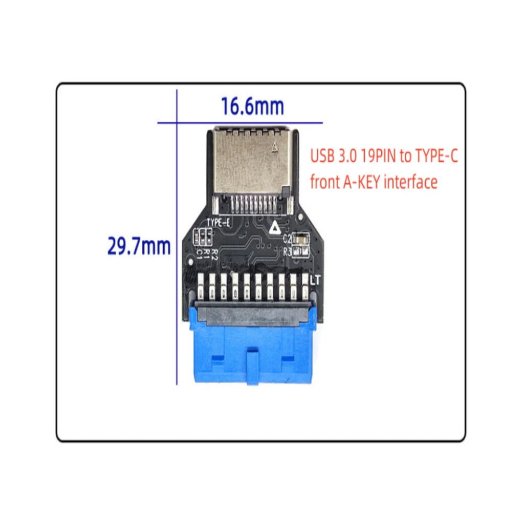 USB Header Adapter Riser 3 0 19Pin 2 E 20Pin Converter Chassis Front