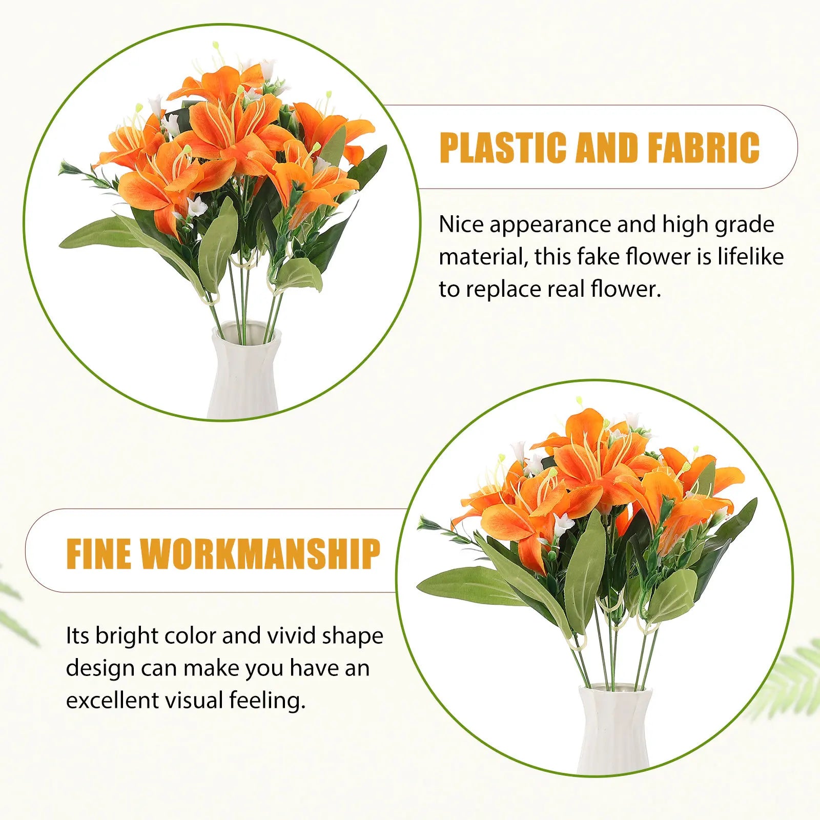 Tall Artificial Indoor Decoration Flower Fake Arrangements Floral