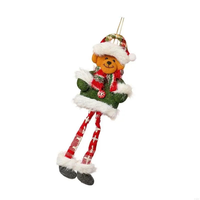Long Legged Swingable Santa Snowman Deer Bear Holiday Decoration Kids