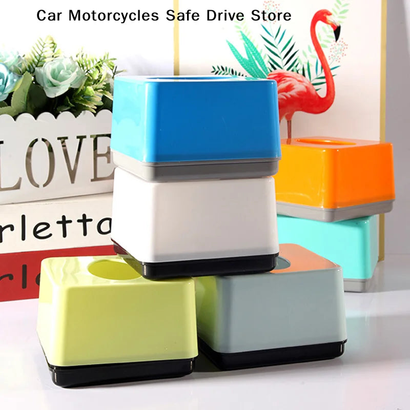 Modern Plastic Square Tissue Box Cover Holder-decorative Holder