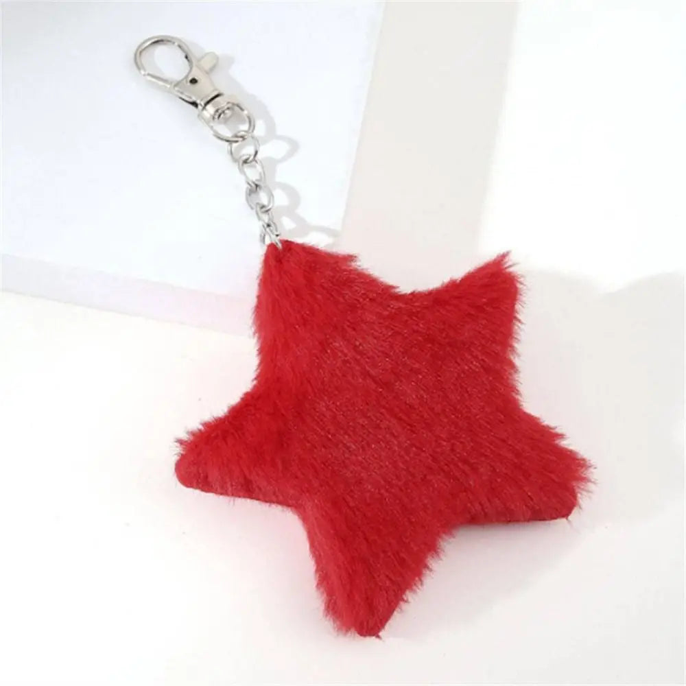 Lovely Furry Star Doll Plush Pendant Pompom Five-pointed Pentagram Zpaxo