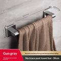 No-Drill Towel Rack 30/40/50cm – Wall-Mounted Bathroom Bar Wall Towel Rack Zpaxo Grey 30cm