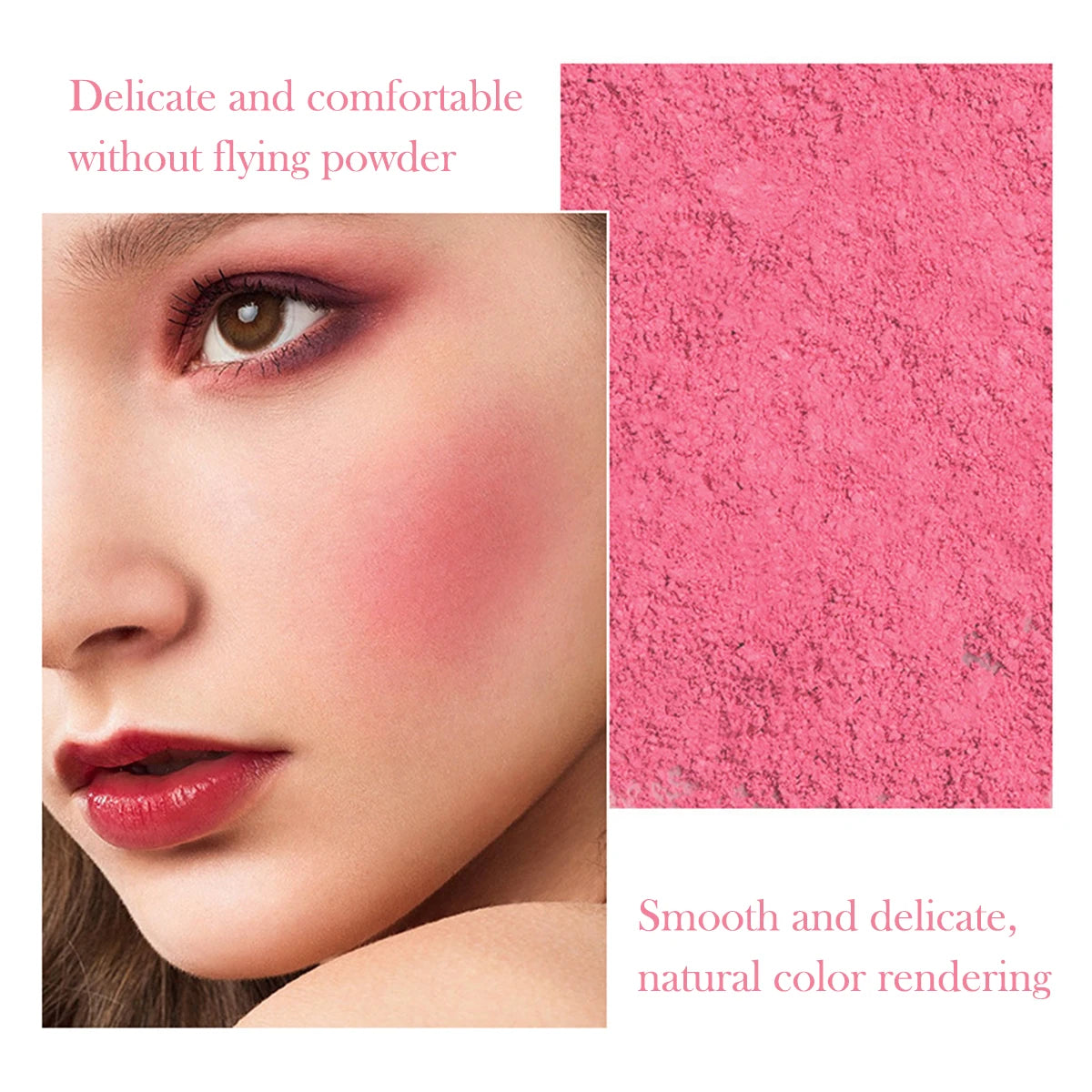 HISYI slightly tipsy blush matte fine flash micro flash natural color makeup pure desire monochrome blush plate Zpaxo