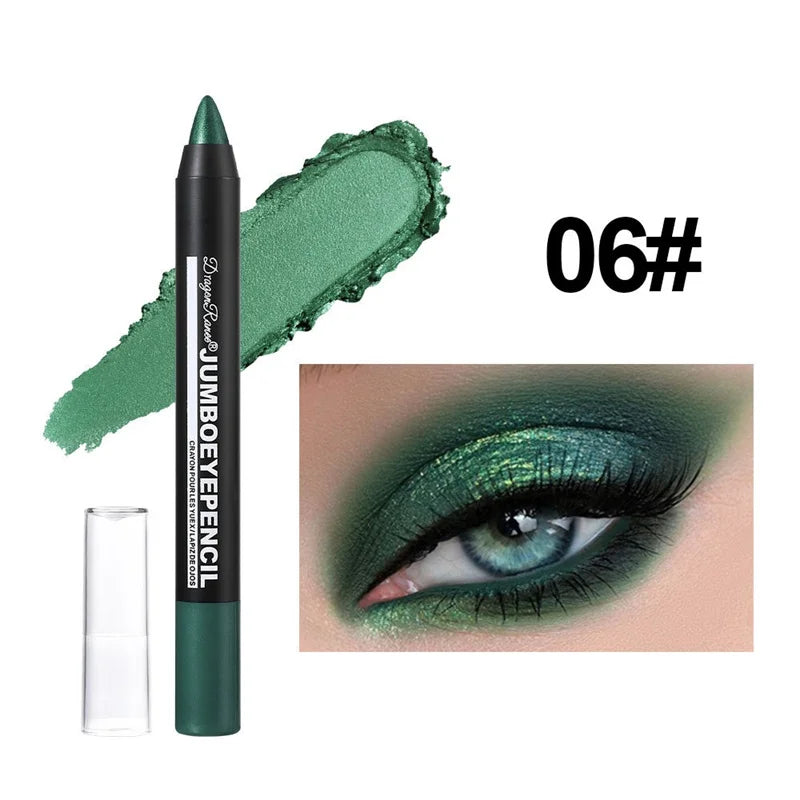 12 Colors Long-lasting Eyeshadow Pencil Waterproof Pigment Blue Zpaxo 06