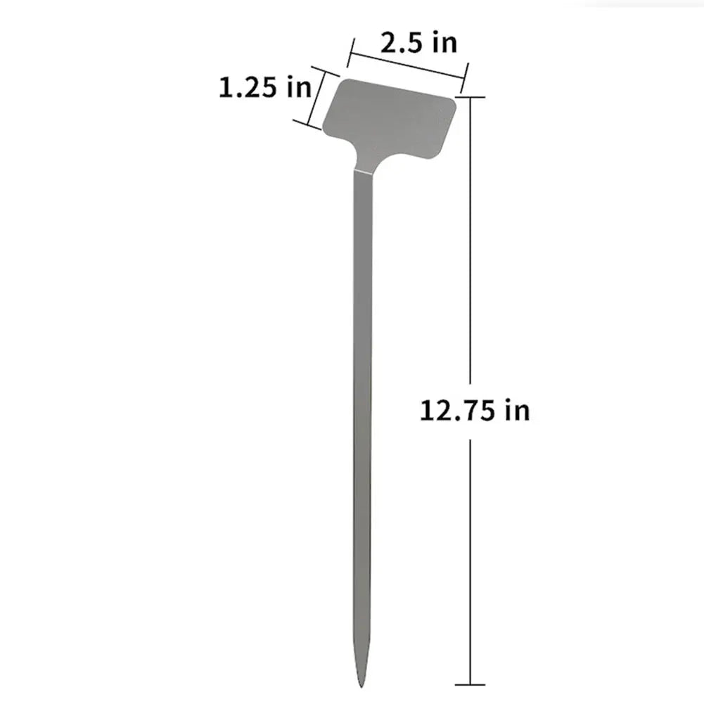 10Pcs Garden Stake Tags Weatherproof Stainless Steel Garden Markers Plant Markers for Plants Vegetables Seedlings Flowers Zpaxo