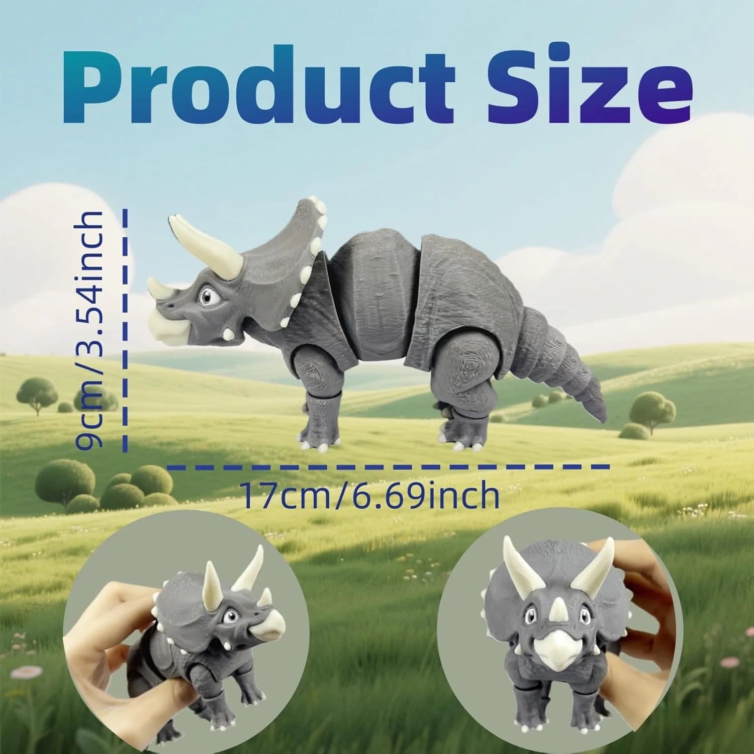 3D Printed Dinosaur Animals Flexible Articulated Stuff Adults Home