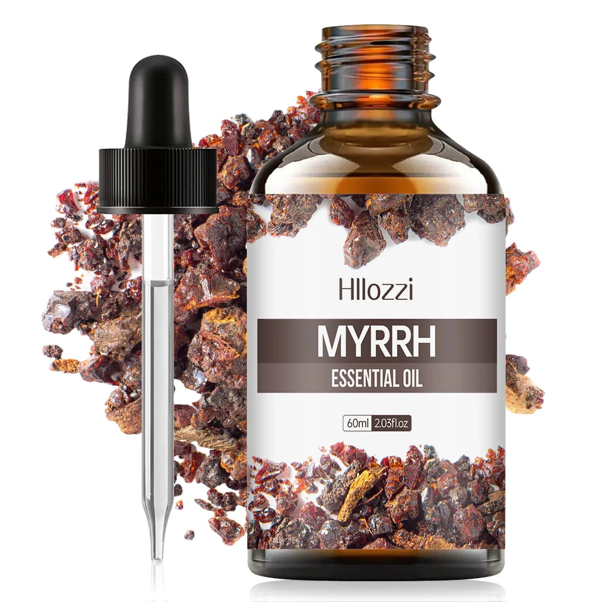 MYRRH ESSENTIAL OIL a high-quality moisturizing nourishing massage oil with a refreshing scent, suitable for all skin types Zpaxo 60ml MYRRH Other