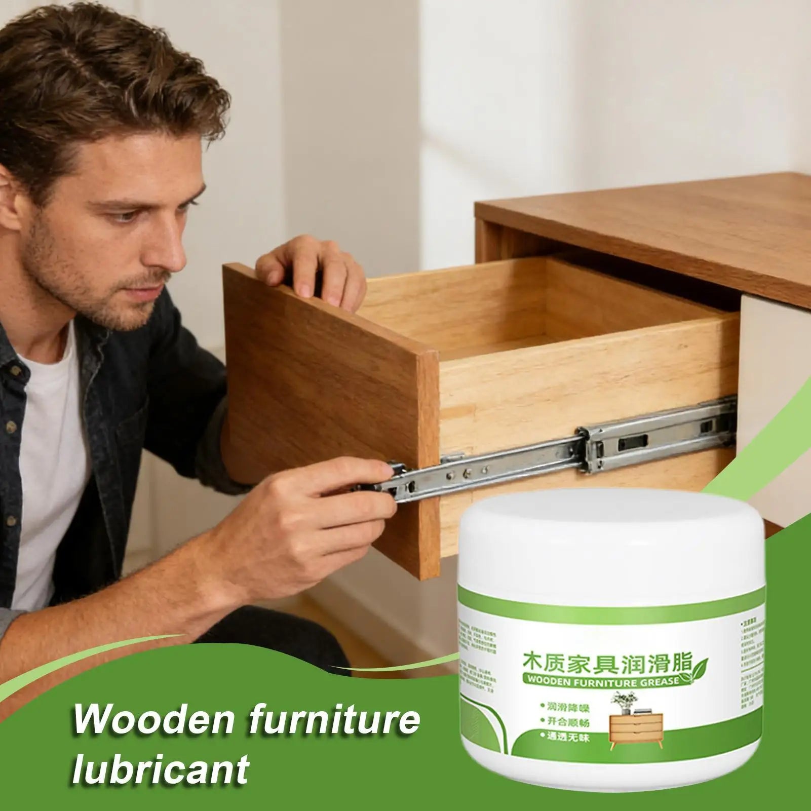 Wood Wax Multi-purpose Lubricant Reduce Noise Drawer Slide