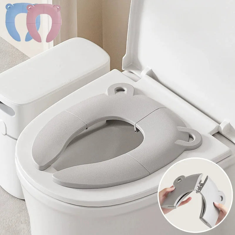 Baby Cartoon Travel Folding Potty Seat Toddler Portable Toilet Training Seat Children Urinal Cushion Children Pot Chair Pad /mat Zpaxo
