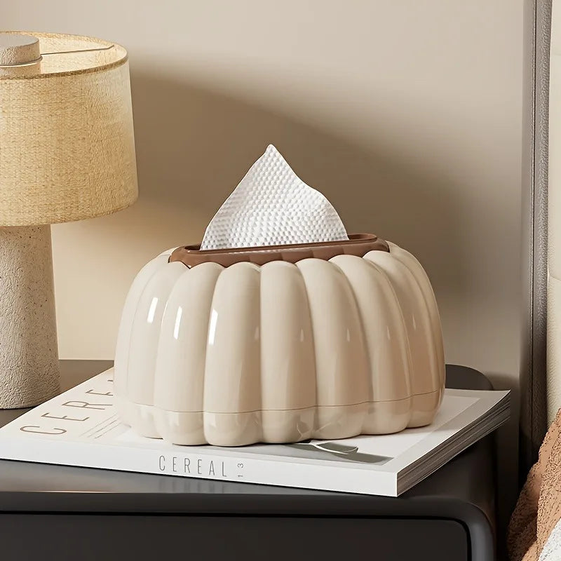 Modern Luxurious Tissue Box Cover Lid Stylish Plastic Rack Living