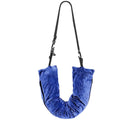 Comfortable U-Shaped Pillow Filled Pillow Stuff Soft Plush Travel Neck Pillow Fillable With Clothes Pillowcase Zpaxo Dark Blue