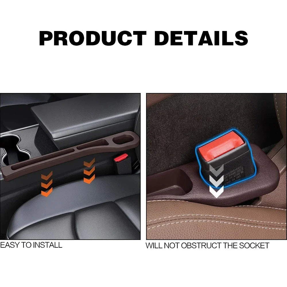 2-Pack Car Seat Gap Filler – Universal Crevice Organizer