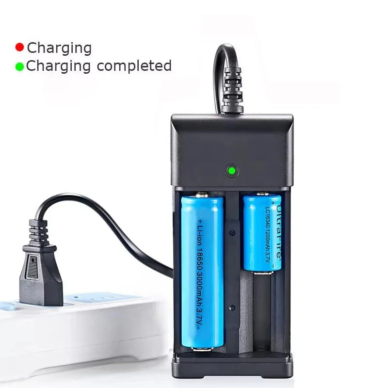 2 Slots 18650 Battery Charger EU Plug Multifunctional Smart Fast Charger For 18650 Lithium Rechargeable Battery Charging Device Zpaxo