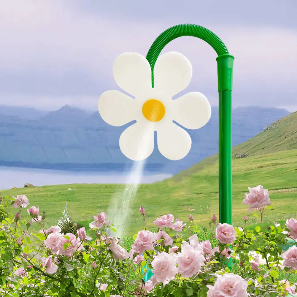 Dancing Flower Water Sprinkler 360 Rotating Fun Irrigation Tool Adjustable Lawn Sprinkler for Yard Watering Zpaxo