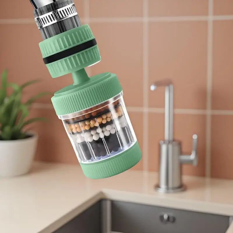 Kitchen Bathroom Shower Rotary Faucet Filter Foamer Universal Water Zpaxo