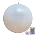 Garden Luminous LED Ball Remote Control LED Glowing Balloon Swimming Pool Luminous Inflatable Balloon Birthday Party Decoration Zpaxo WHITE 90CM
