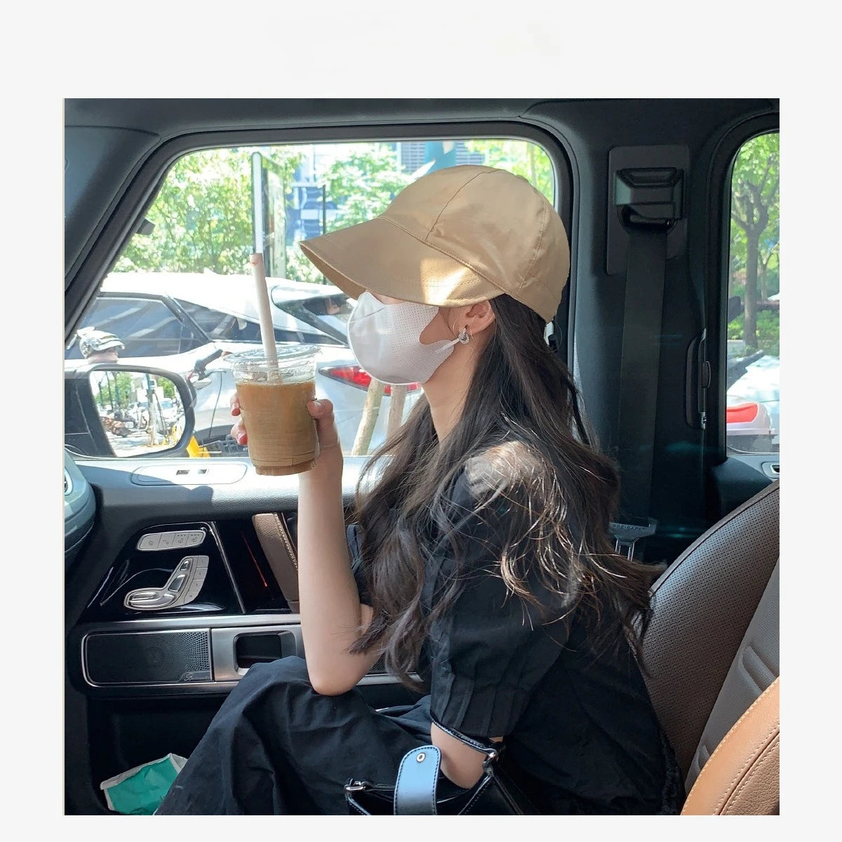 High quality summer solid color sun hat with face covering sun protection duck tongue fisherman hat outdoor sports women's hat Zpaxo