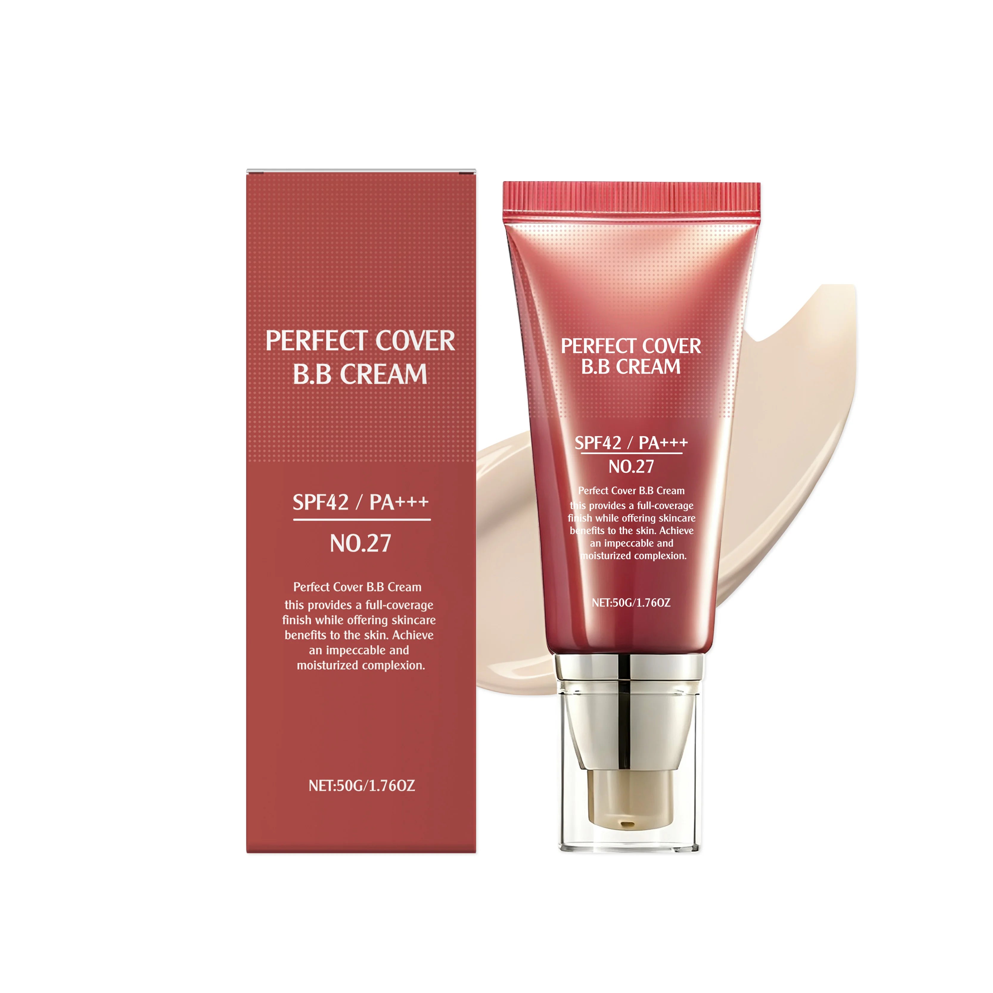 Perfect Cover BB Cream – Full Coverage, Oil Control & Brightening BB Cream Concealer Zpaxo Light Skin Tone