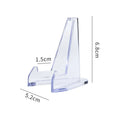 Clear Acrylic Card & Coin Display Stand – Mini Easel Rack