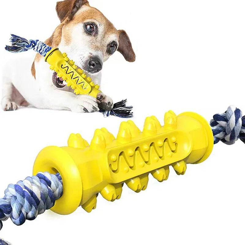 Rubber Dog Molar Toothbrush Toys Chew Cleaning Teeth Safe Puppy Dental Care Soft Pet Cleaning Toy Supplies Pet Accessories 1PC Zpaxo 8