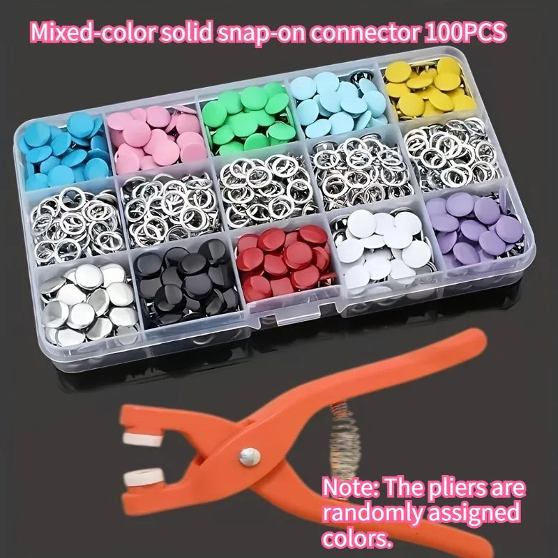 Metal Snap Fastener Manual Crimping Pliers Stainless Steel Buttons