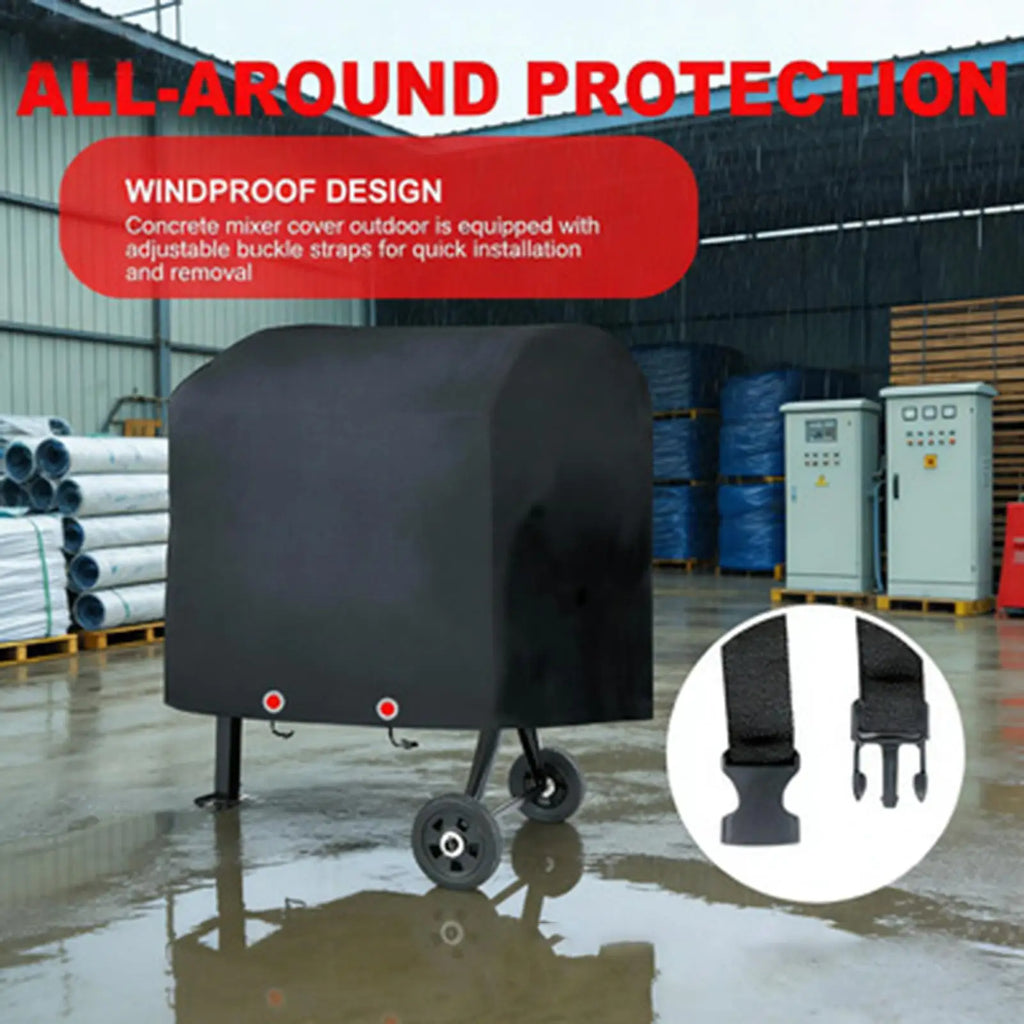 Concrete Mixer Cover Outdoor Waterproof UV Resistant Dustproof Oxford
