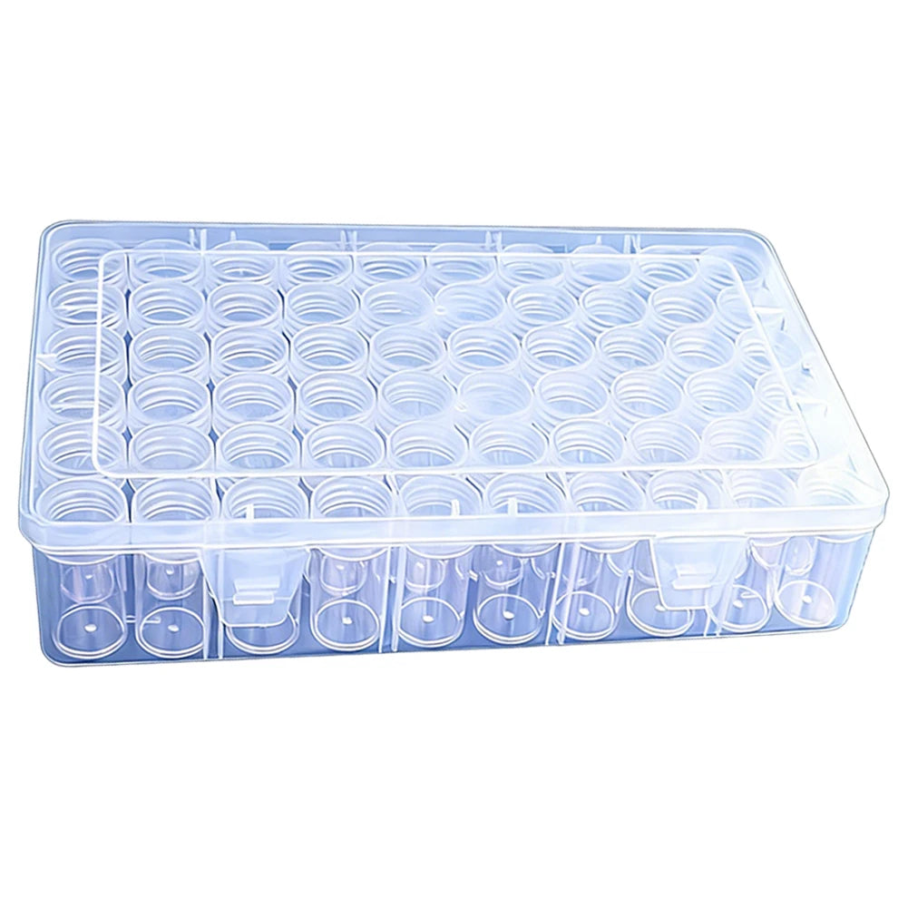 Diamond Art Storage Container Lid Stickers Painting Box DIY Craft Zpaxo 60PCS