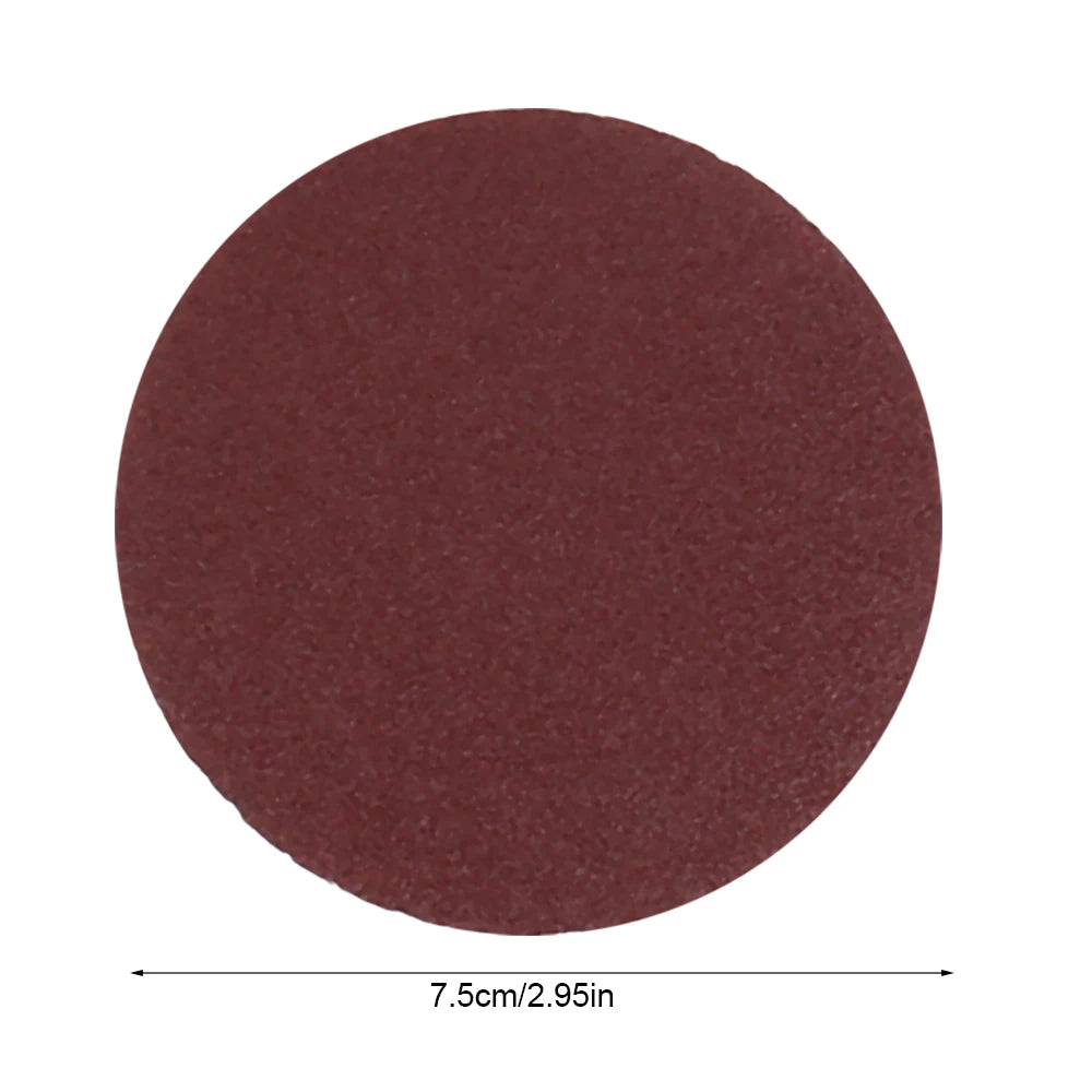 80-3000 Grit Sandpaper 100PCS Sander Disc Sanding Discs 3 Inch Cutting Dis Backer Set For Polishing Cleaning Abrasive Tool Clean Zpaxo