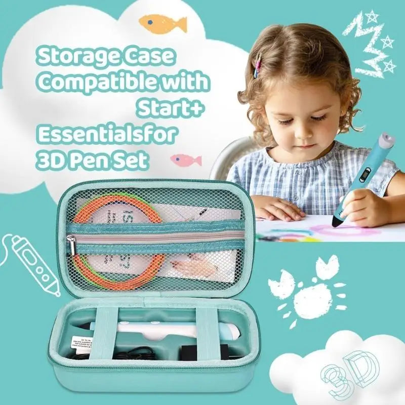 652F Minimalist for SCRIB3D P1 3D Pen Storage Case Childrens Craft Projects Accessory Zpaxo