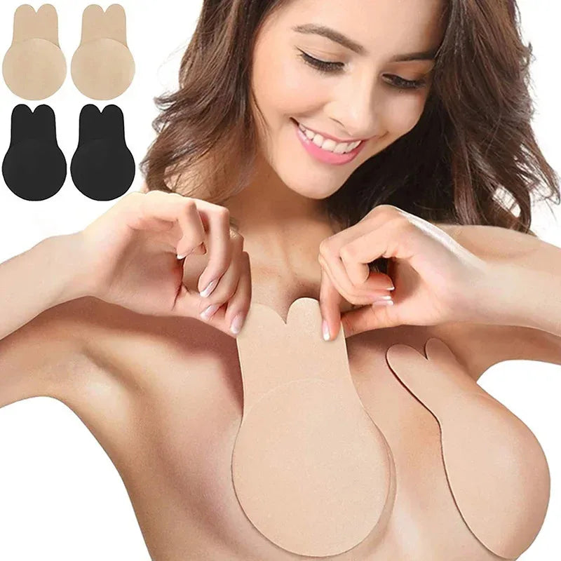 Women's Silicone Invisible Adhesive Strapless Push-Up Bra | Reusable