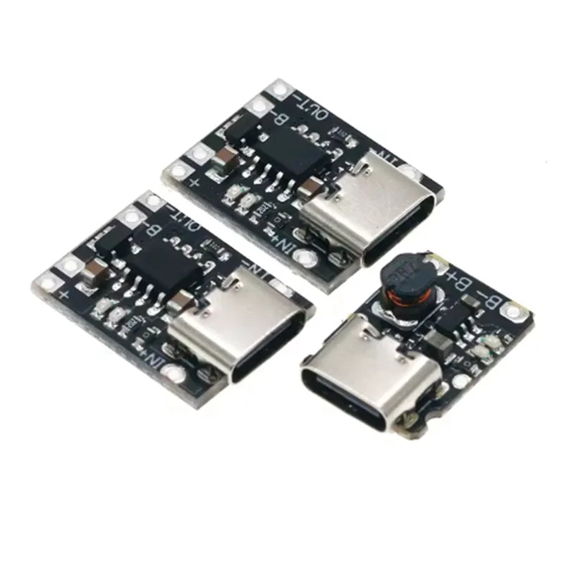 5V charging and discharging integrated module 3.7V 4.2V18650 lithium battery charging boost power board protection Type-c Zpaxo C port 5V