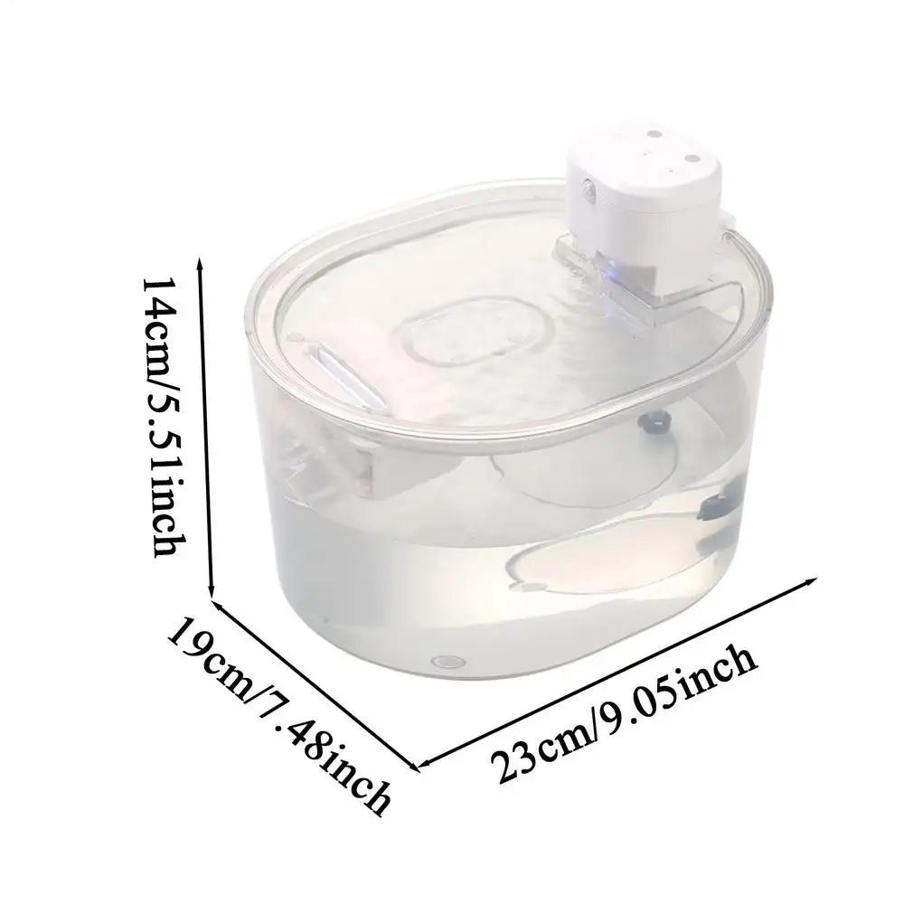 Cat Fountain Rechargeable Waterer Sensor Water Cats Drinking Tabletop